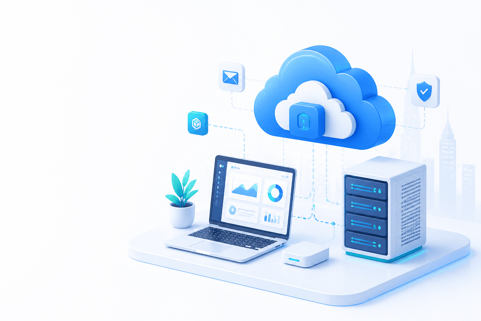 Cloud infrastructure for applications, email and servers